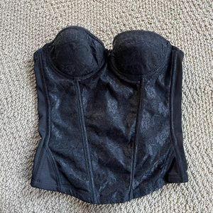 Vintage lace bustier  — French